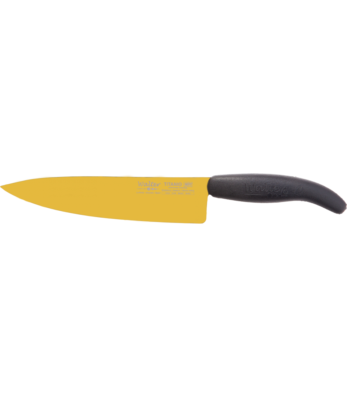 Cocinero 22,5 Cm - Titanio Oro - M.PP Negro, Estuche - S.Titanio