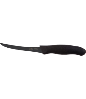 Cuchillo Deshuesador Curvo13 Cm - Titanio Negro - Mango Americano Negro, Display