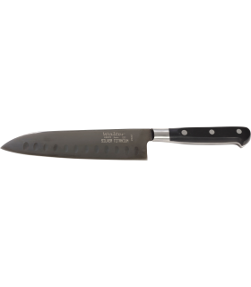 Santoku Forjado 17,5 Cm - Titanio Plata - M.Pom Negro, Estuche