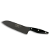 Cuchillo Santoku 20 cm - Teflon - Mango Mikarta Negra, Estuche