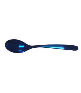 Juego 6 uds - Cuchara de café, Titanio Azul