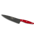 Cuchillo Cocinero 20 cm - Teflon - Mango Mikarta Roja, Estuche