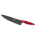 Cuchillo Cocinero 25 cm - Teflon - Mango Mikarta Roja, Estuche