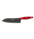 Cuchillo Santoku 20 cm - Teflon - Mango Mikarta Roja, Estuche