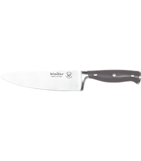 Cuchillo Forjado Cocinero 17,5 cm - Mango POM Gris Antracita, S. Gala Hogar