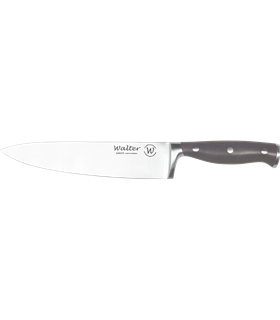 Cuchillo Forjado Cocinero 20 cm - Mango POM Gris Antracita, S. Gala Hogar
