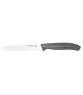 Juego 6 uds. - Cuchillo Mesa con Sierra - Mango PP Gris