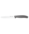 Juego 6 uds. - Cuchillo Mesa con Sierra - Mango PP Gris
