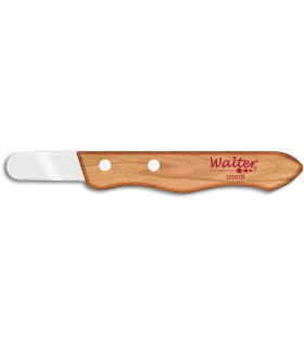 Cuchillo Recolección Corto Punta Redonda 4 cm - Mango Haya