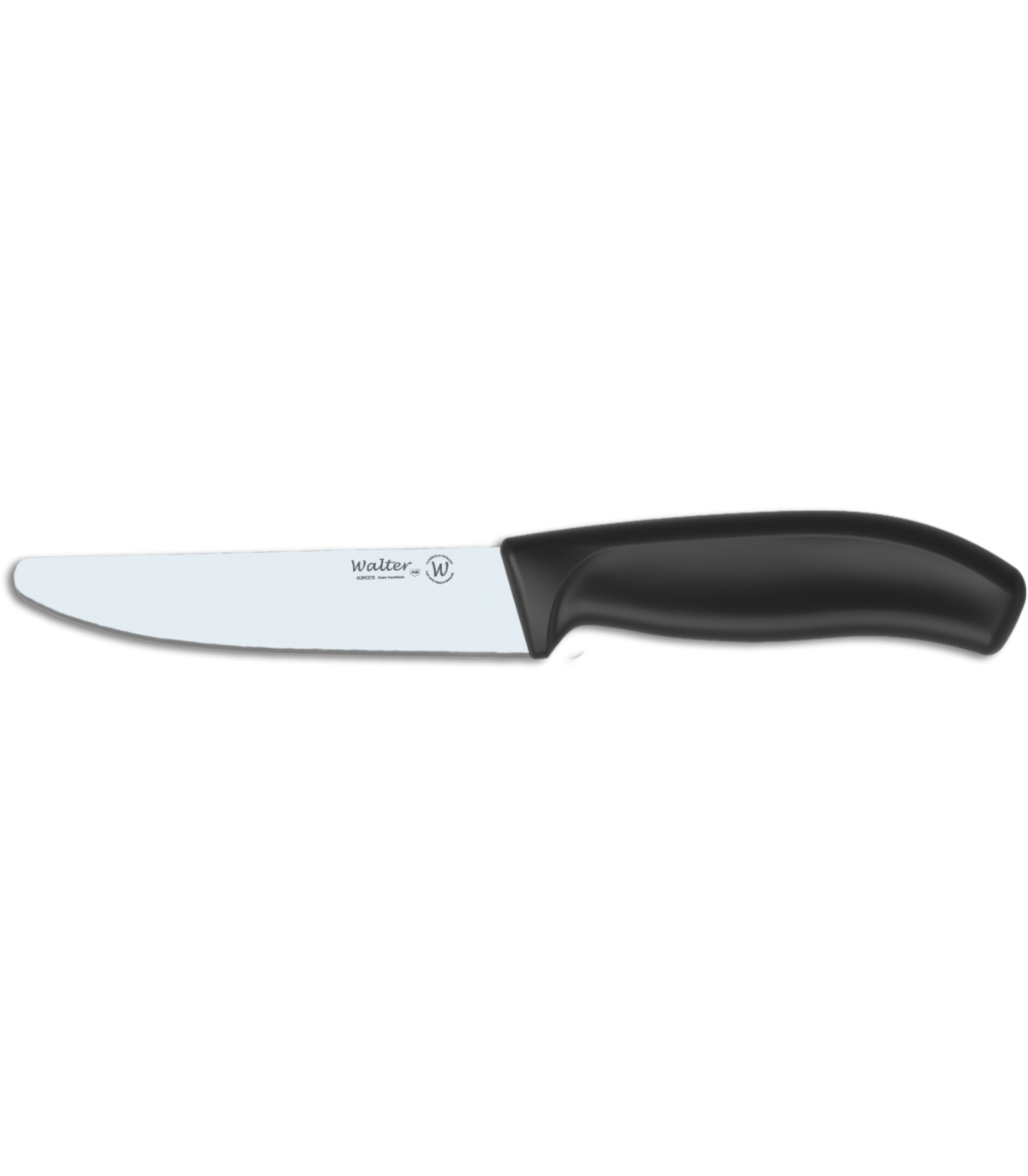 Cuchillo Punta Redonda Lechuga Baby 11 cm - Mango PP Negro