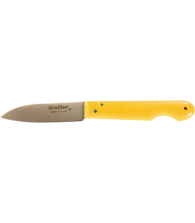 Navaja Amarilla Punta Aguda 8 cm - Mango PP Amarilla