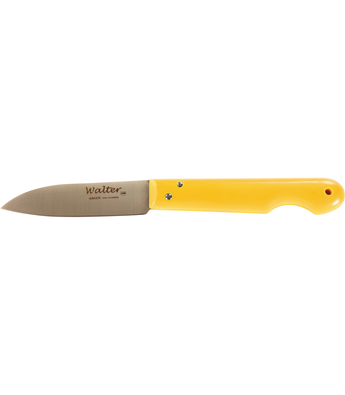 Navaja Amarilla Punta Aguda 8 cm - Mango PP Amarilla
