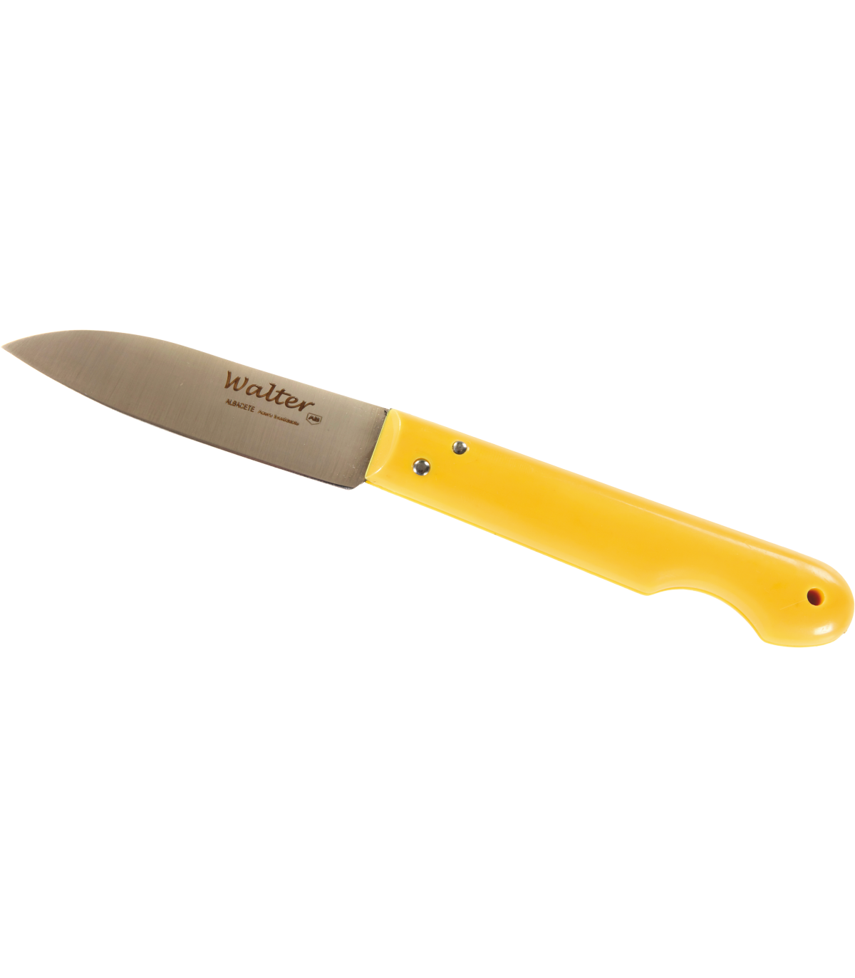 Navaja Amarilla Punta Aguda 8 cm - Mango PP Amarilla