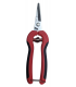 Tijeras Recolección Recta Punta Redonda 17 cm - Mango Rojo