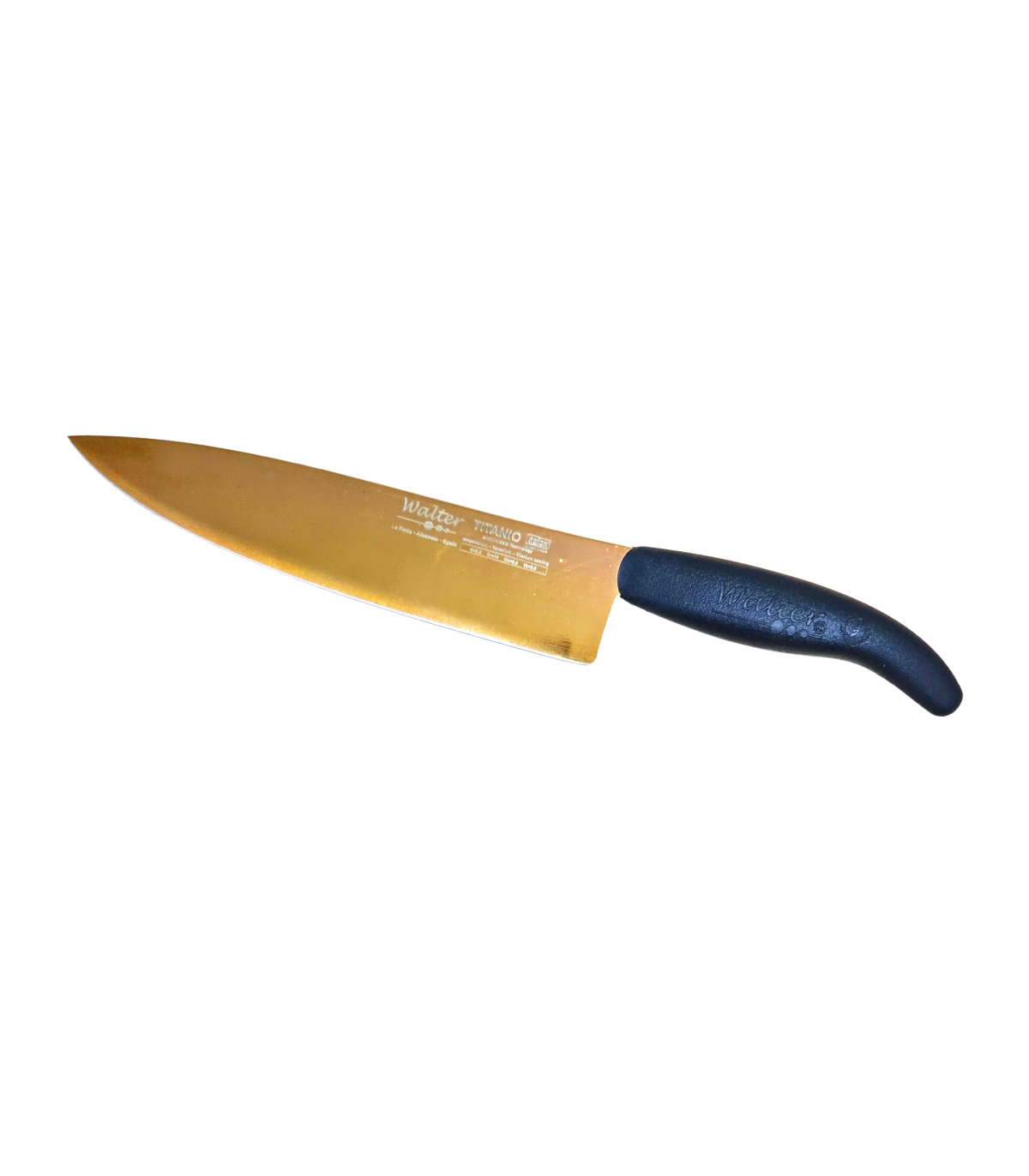 Cocinero 22,5 Cm - Titanio Bronce - Mango Japones Negro, Estuche - S.Titanio