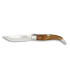 Navaja Clásica Albacete Teja 10 cm - Madera de Olivo - Kit Supervivencia Unión Europea