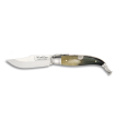 Navaja Clásica Albacete Lujo 9 cm - Asta de Toro Auténtica - Kit Supervivencia Unión Europea