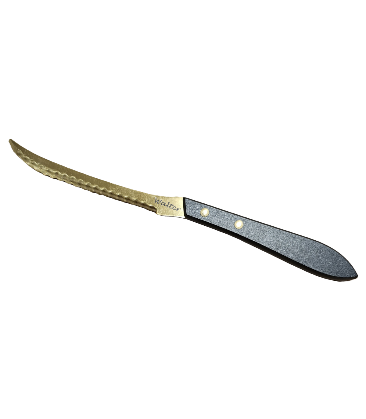 Juego 3 Uds. - Chuletero Vasco TITANIO ORO 12 cm - Mango Phenolkraft