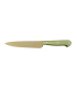 Cuchillo de Cocina Enterizo 15 cm Titanio Oro - Mango Metacrilato Verde