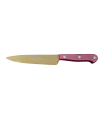 Cuchillo de Cocina Enterizo 15 cm Titanio Oro - Mango Metacrilato Rosa