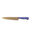 Cuchillo de Cocina Enterizo 15 cm Titanio Bronce - Mango Metacrilato Azul