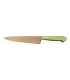 Cuchillo de Cocina Enterizo 15 cm Titanio Bronce - Mango Metacrilato Verde