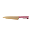 Cuchillo de Cocina Enterizo 15 cm Titanio Bronce - Mango Metacrilato Rosa