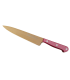 Cuchillo de Cocina Enterizo 15 cm Titanio Bronce - Mango Metacrilato Rosa