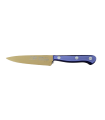 Puntilla de Cocina Enteriza 11 cm Titanio Oro - Mango Metacrilato Azul
