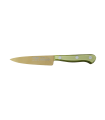 Puntilla de Cocina Enteriza 11 cm Titanio Oro - Mango Metacrilato Verde