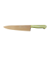 Cuchillo de Cocina Enterizo 20 cm Titanio Bronce - Mango Metacrilato Verde