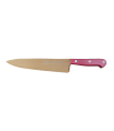Cuchillo de Cocina Enterizo 20 cm Titanio Bronce - Mango Metacrilato Rosa