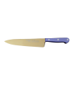 Cuchillo de Cocina Enterizo 20 cm Titanio Oro - Mango Metacrilato Azul