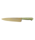 Cuchillo de Cocina Enterizo 20 cm Titanio Oro - Mango Metacrilato Verde