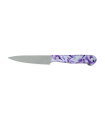 Puntilla de Cocina Enteriza 11 cm - Mango Metacrilato Lila-Blanco