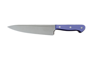 Cuchillo de Cocina Enterizo 20 cm - Mango Metacrilato Azul
