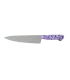 Cuchillo de Cocina Enterizo 20 cm - Mango Metacrilato Lila-Blanco
