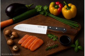 Santoku 17,5 Cm - Mango Pom, Display - S.Valentina