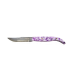Cuchillo Navaja - Mango Metacrilato Lila-Blanco