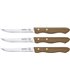 Juego 3 Cuchillos Verduras 10 cm con filo Mango Madera - DIANA