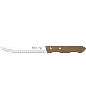 Cuchillo Verduras 13 Cm Con Sierra - Mango Madera, Estuche 3 Uds