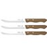 Cuchillo Verduras 13 Cm Con Sierra - Mango Madera, Estuche 3 Uds