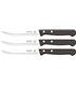 Cuchillo Verduras 13 Cm Con Filo - M.Negro Remache, Estuche 3 Uds