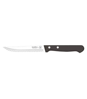 Cuchillo Verduras 13 Cm Con Sierra - M.Negro Remache, Estuche 3 Uds
