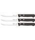 Cuchillo Verduras 13 Cm Con Sierra - M.Negro Remache, Estuche 3 Uds