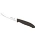 Juego 6 uds. - Cuchillo Mesa Bistec con Sierra - Mango PP Negro