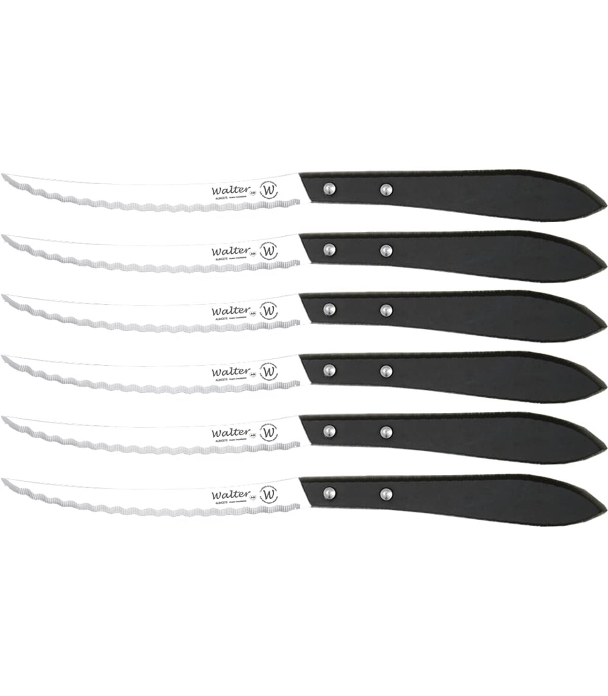 Juego 6 Uds. - Chuletero Vasco STILETTO 12 cm - Mango Phenolkraft