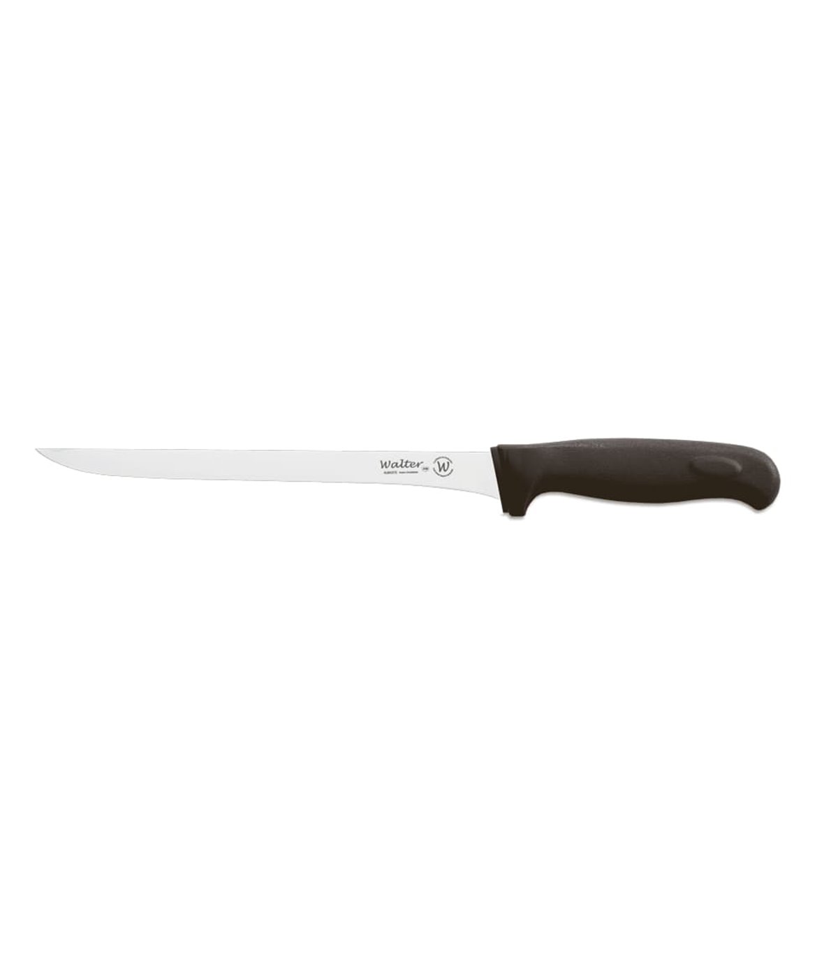 Cuchillo Jamonero 30 Cm - Mango Negro, Display