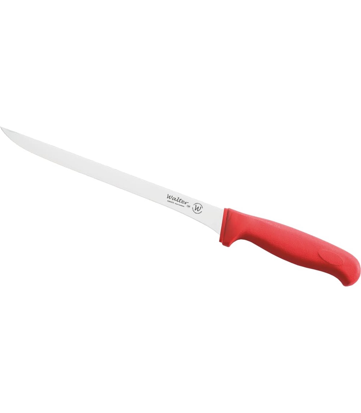 Cuchillo Jamonero 30 Cm - Mango Rojo, Display