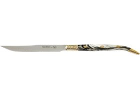Juego 3 Uds. - Cuchillo Navaja Mango Metacrilato Asta de Toro 10,5 cm